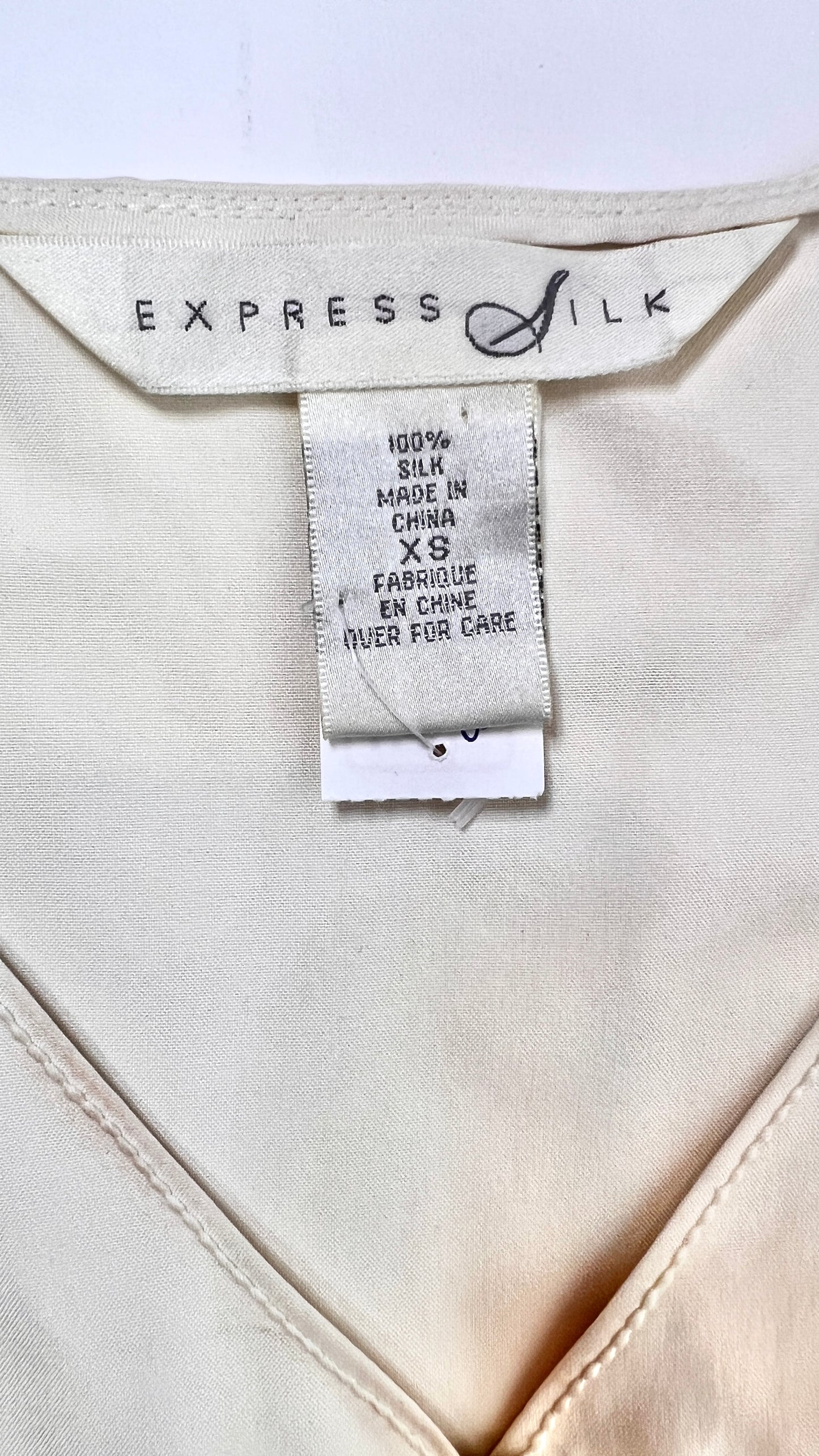 Vintage Express Sleeveless Top with Mother of Pearl Buttons