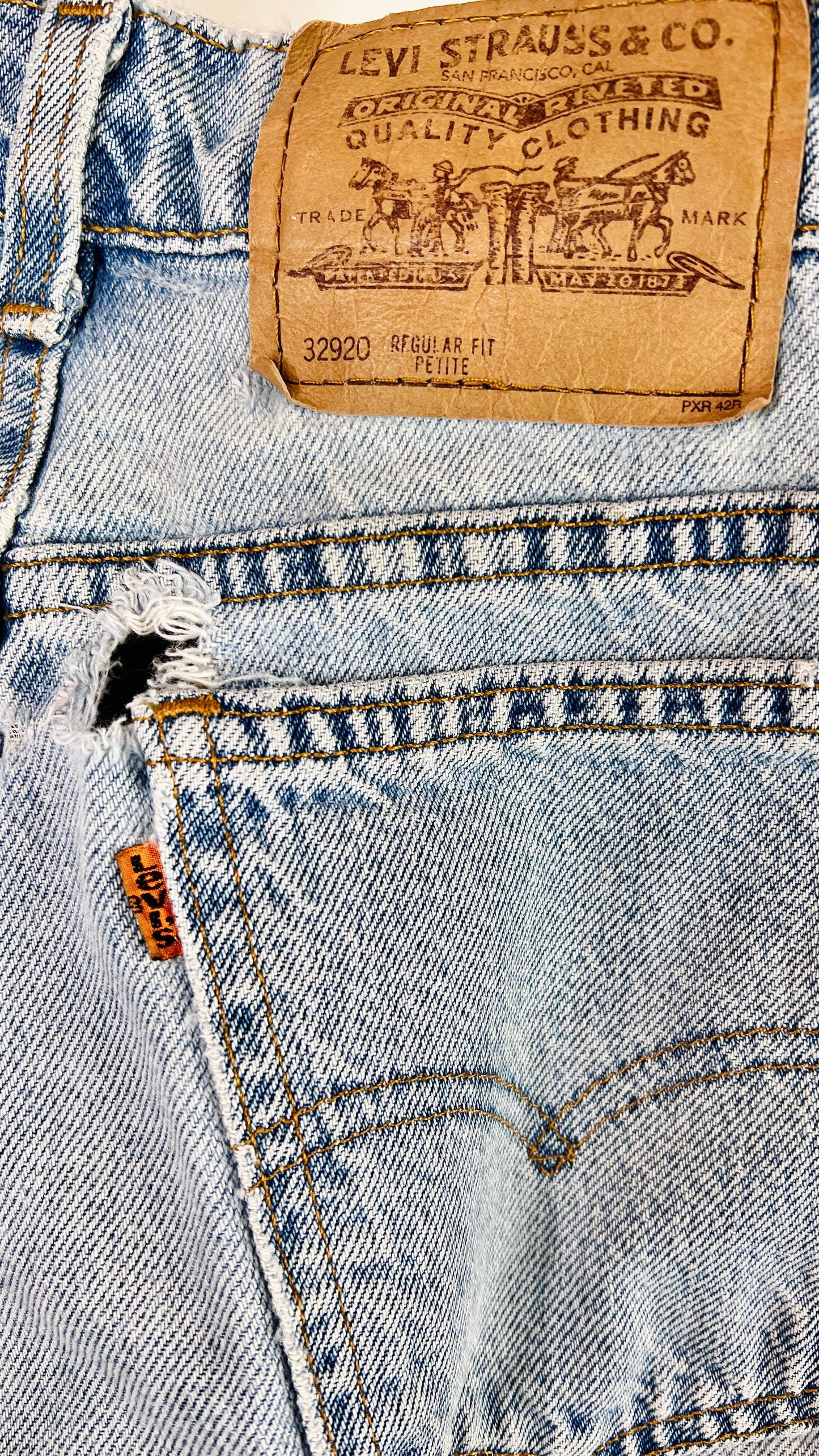 70's Cuffed Levi Shorts