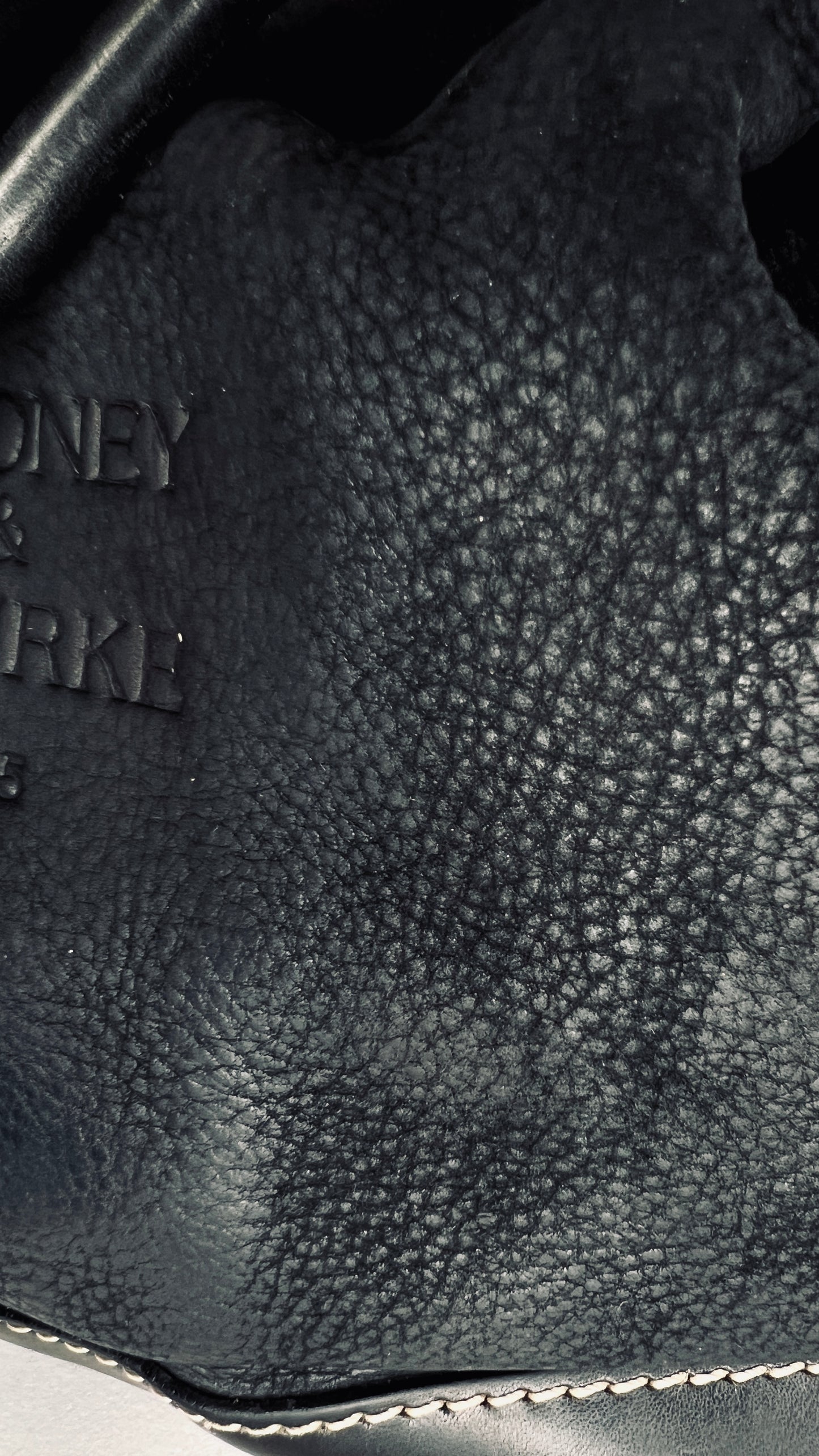 Dooney & Bourke Black Pebble Leather Bucket Bag