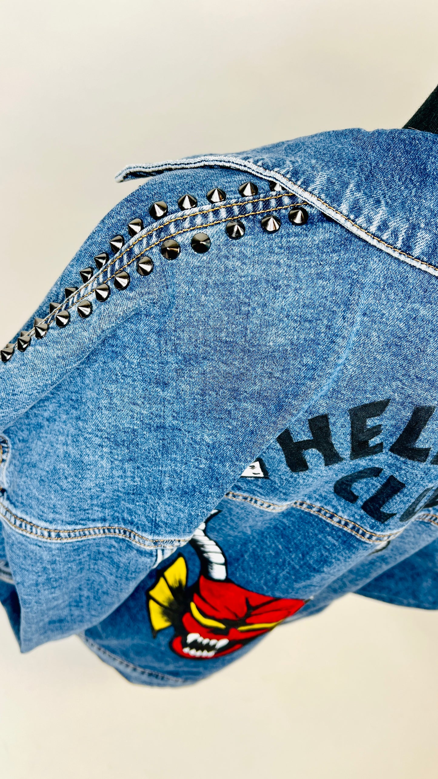 Hand Painted Stranger Things Hellfire Club Jacket