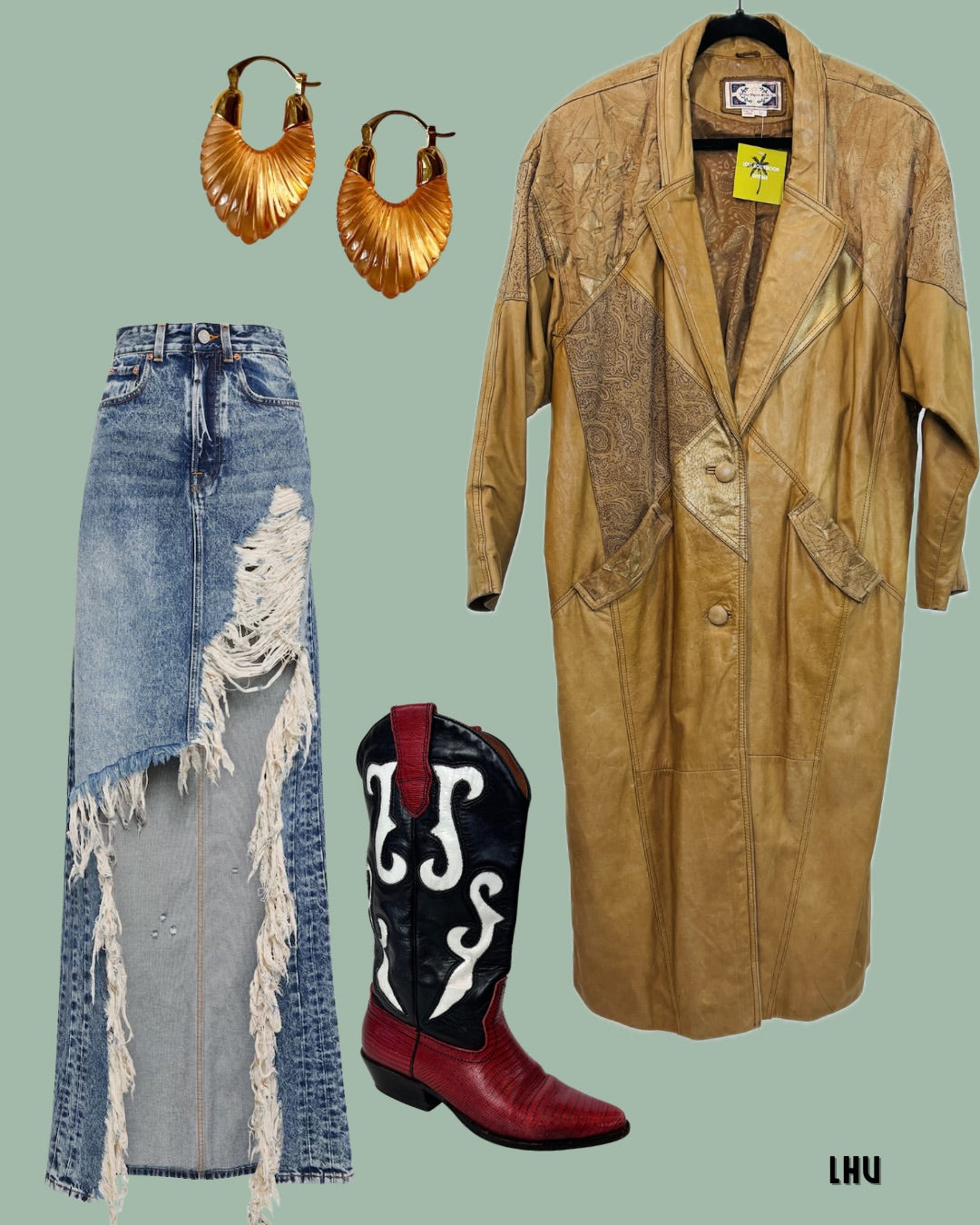 Paris Sport Leather Coat