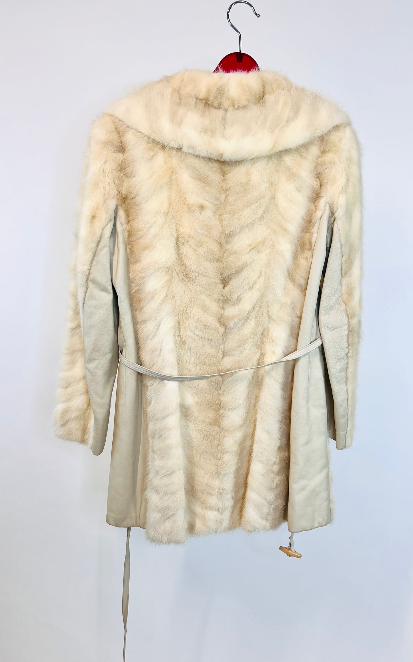 1970’s Blonde Mink Fur Coat with Toggles