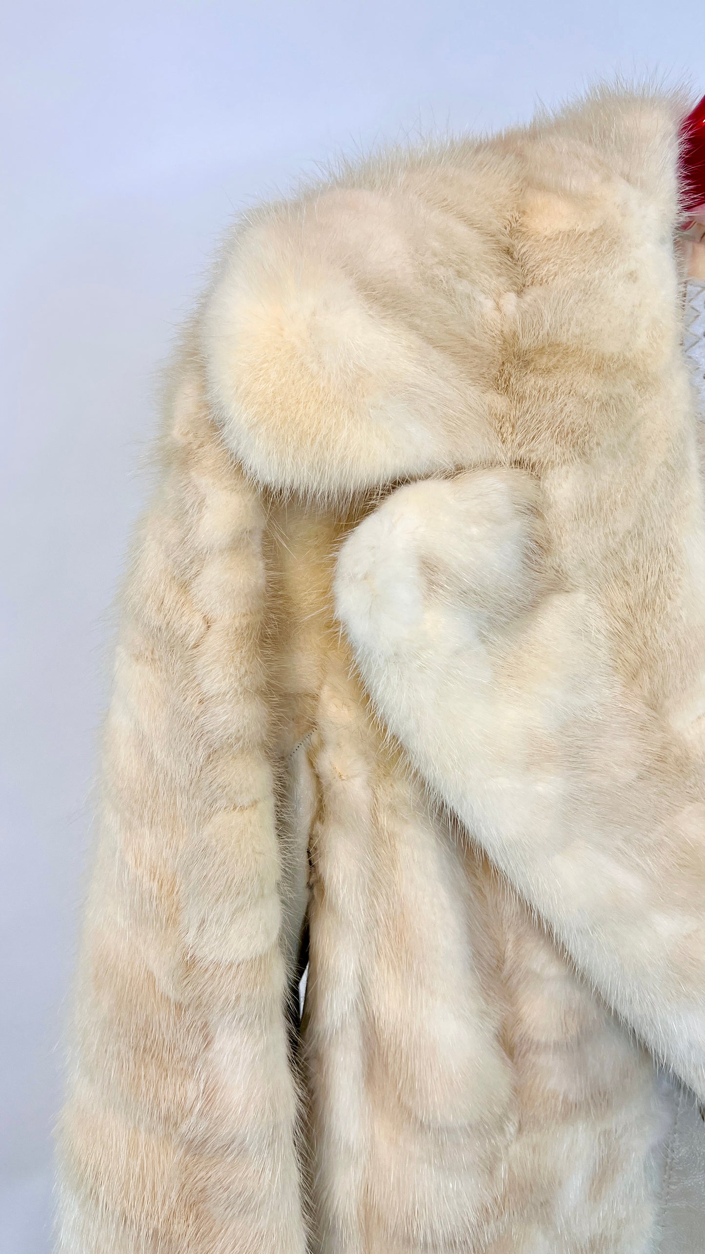 1970’s Blonde Mink Fur Coat with Toggles
